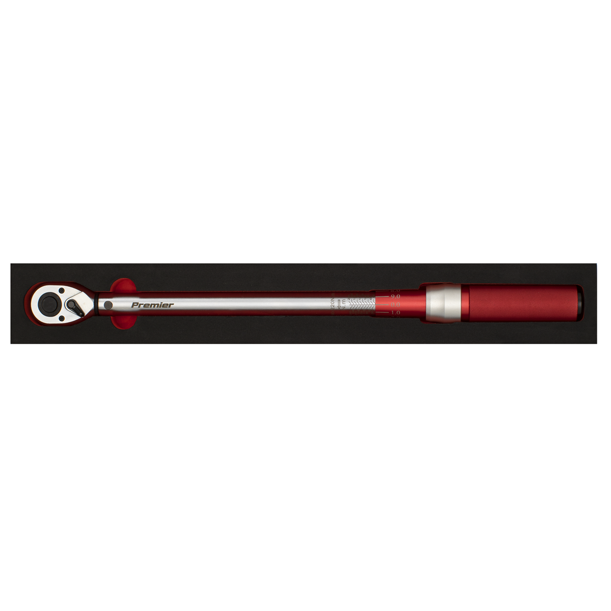 Sealey 1/2" Drive 40-220Nm Calibrated Torque Wrench Micrometer Style STW904