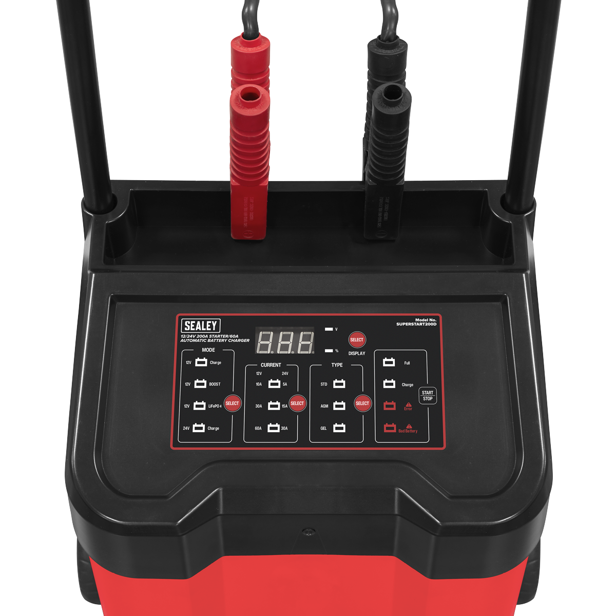 Sealey 12V 24V Automatic Battery Charger 60A & 200A Starter SUPERSTART200D