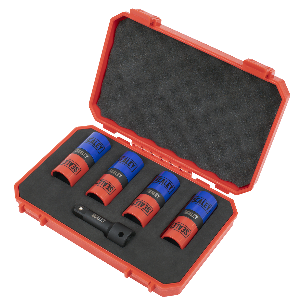 Sealey Alloy Wheel Double Ended Impact Socket Set 1/2" Square Drive 5 pc SX1820S