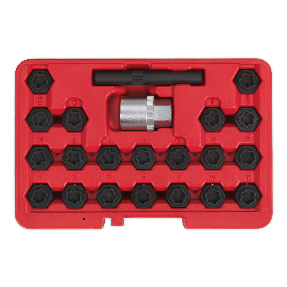 Sealey Locking Wheel Nut Key Set 22 Pieces Fits BMW & Mini Vehicles SX207