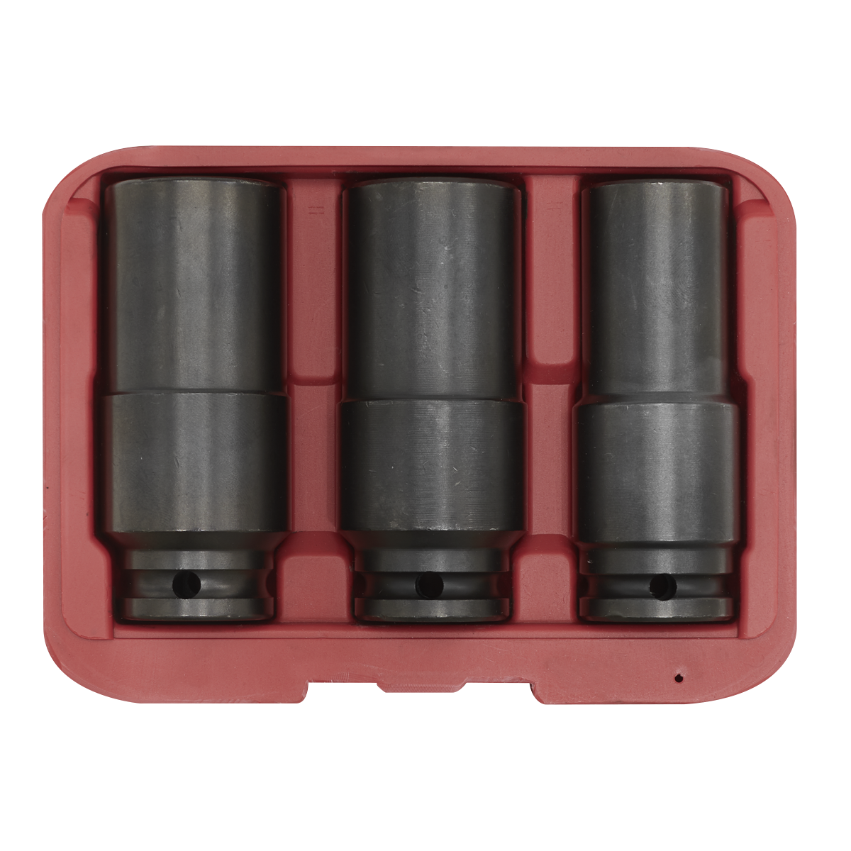 Sealey 1/2" Square Drive Deep Weighted Impact Socket Set - 3 Pieces Tool SX319