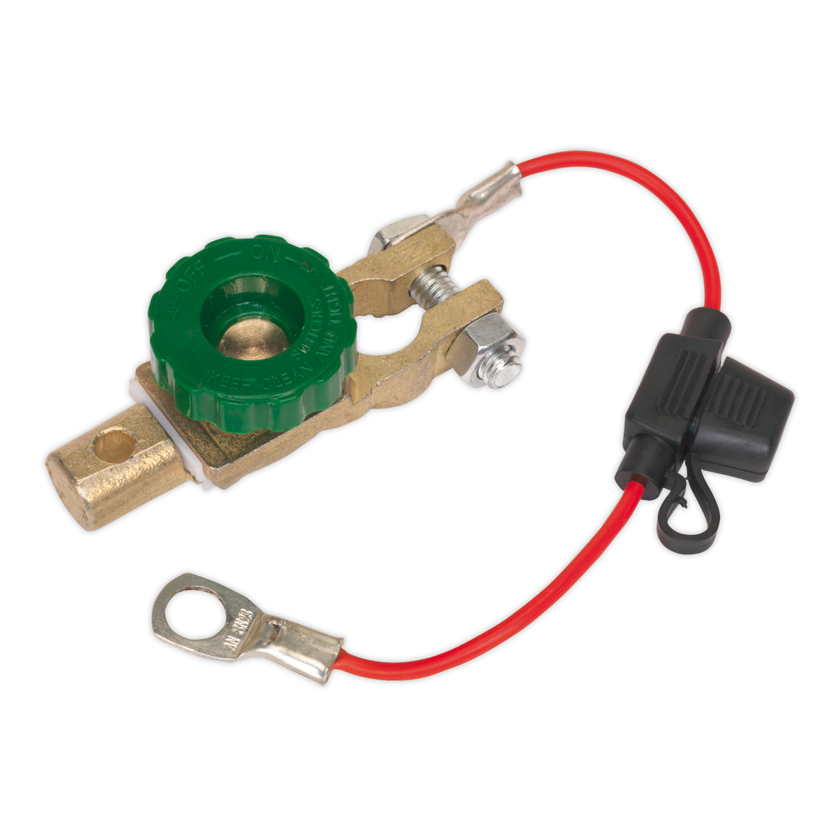 Sealey Battery Terminal & Fuse Holder 12-24V Anti Theft For 6-4 AWG BTANT1224V