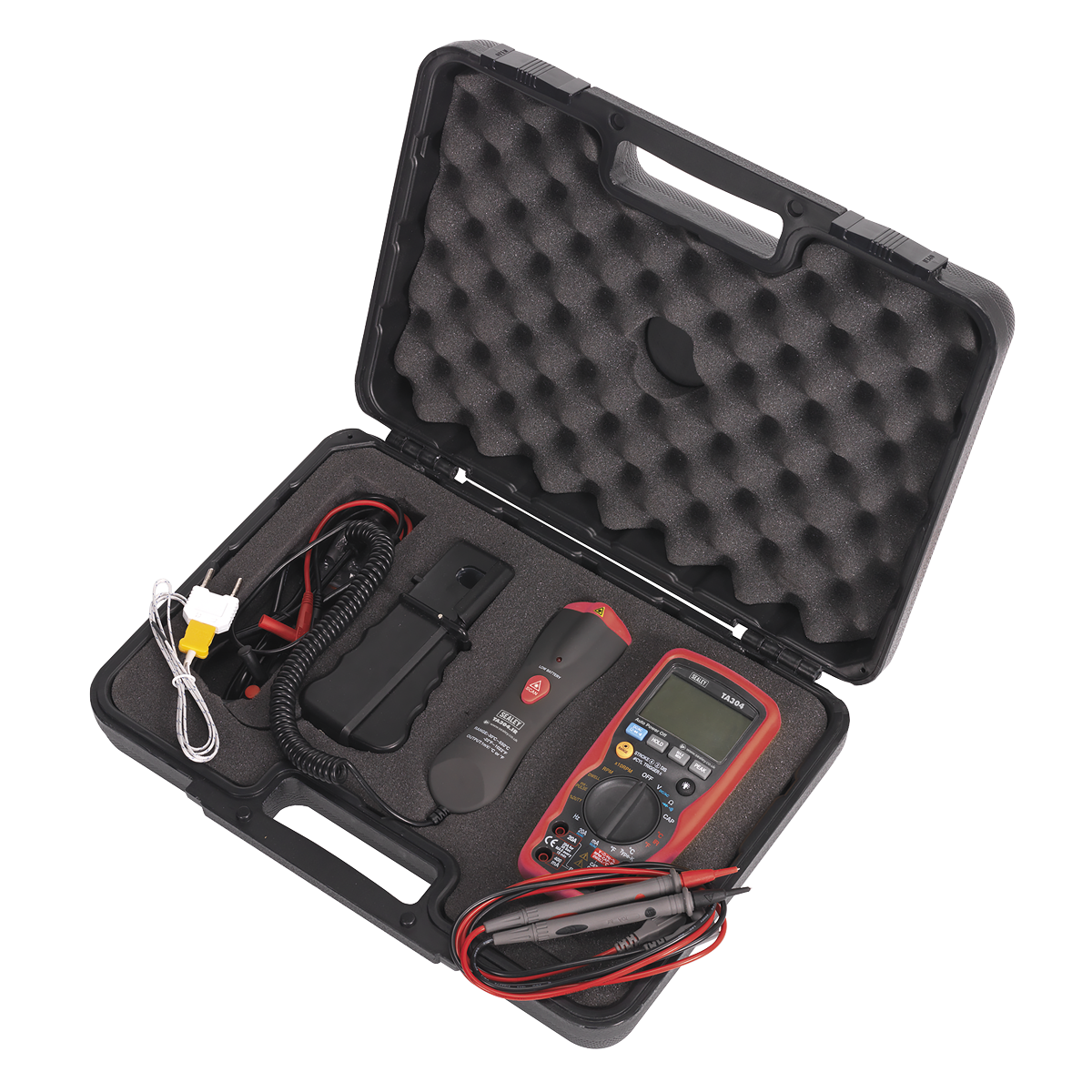 Sealey Digital Automotive Analyser 15 Function With IC/IR - Red/Black TA304