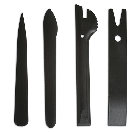 LASER 4382 Trim Removal Set 4pc Nylon Tools For Car Interior Panel Disassembly