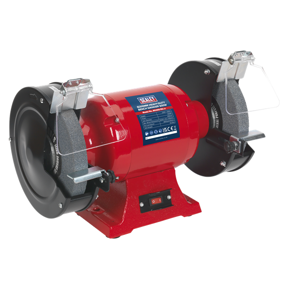 Sealey Bench Grinder 200mm 600W/230V Heavy Duty Eye Shields Included BG200/99