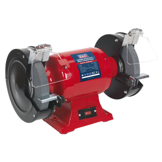 Sealey Bench Grinder 200mm 600W/230V Heavy Duty Eye Shields Included BG200/99