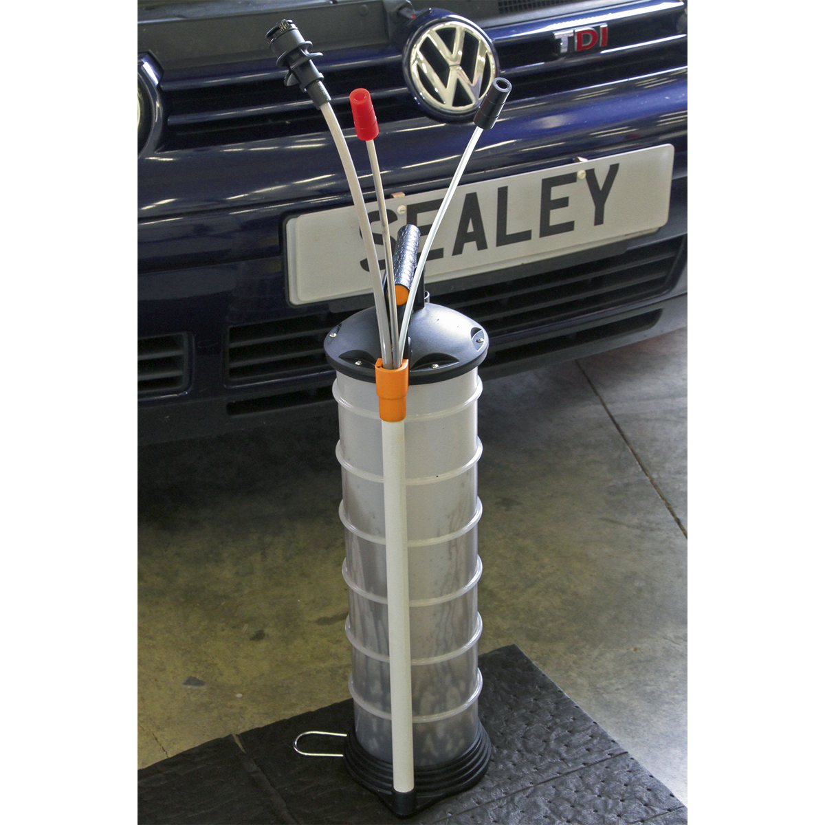 Sealey Vacuum Oil & Fluid Extractor Manual Internal Float Valve 6.5 Litres TP69