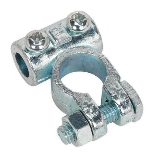 Sealey 24V Positive Medium-Duty Battery Terminal Silver - Pack of 10 Pieces BTP3