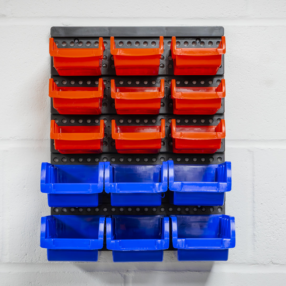 Sealey Bin Storage System Wall Mounting 15 Bins Shockproof Polymer TPS1569WM