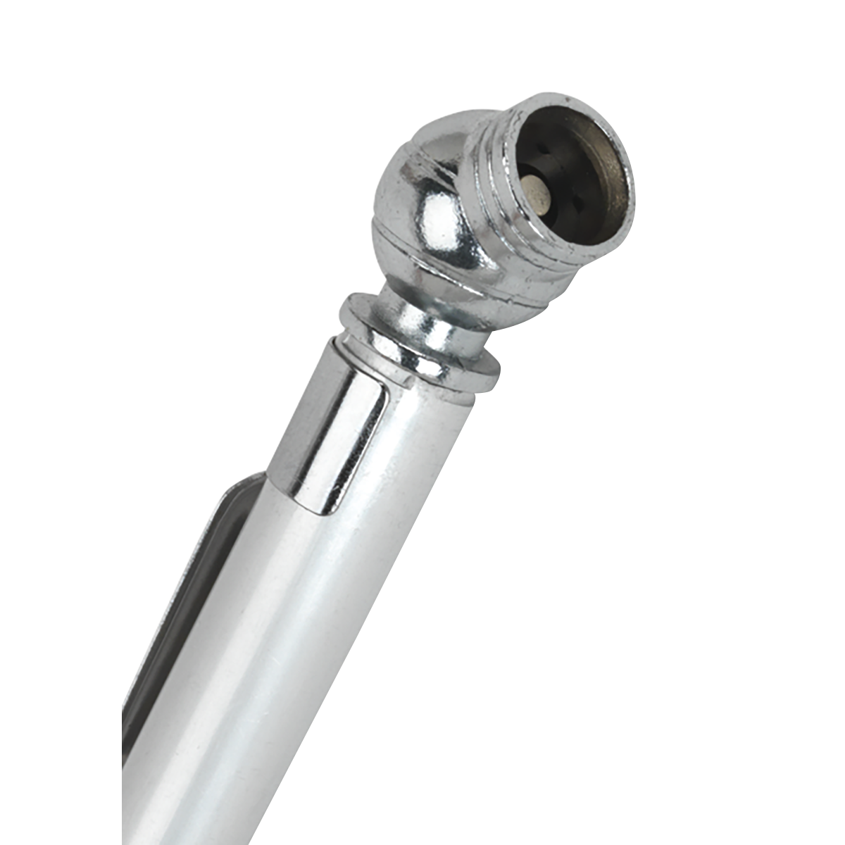 Sealey Tyre Pressure Gauge With Valve Deflator & Pocket-Clip - Silver TSTPG1