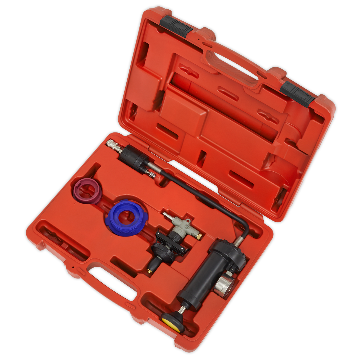Sealey Cooling System Pressure Test Kit With Two Adaptors 4 Pieces VS0012