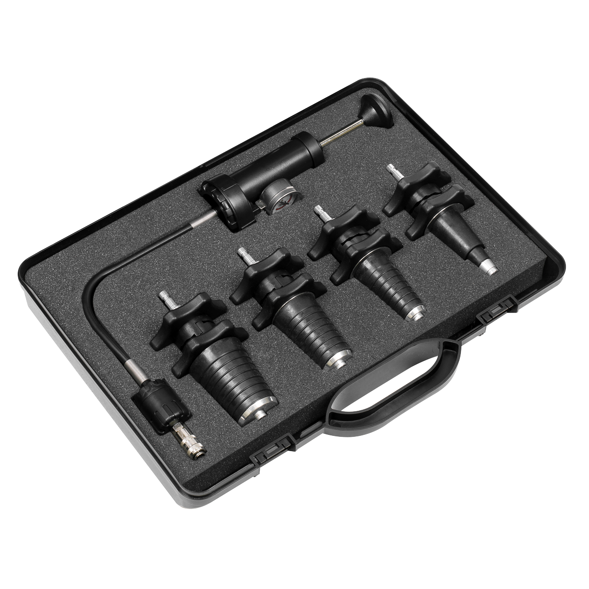 Sealey Cooling System Pressure Test Kit 5 Pieces With Storage Case VS0033