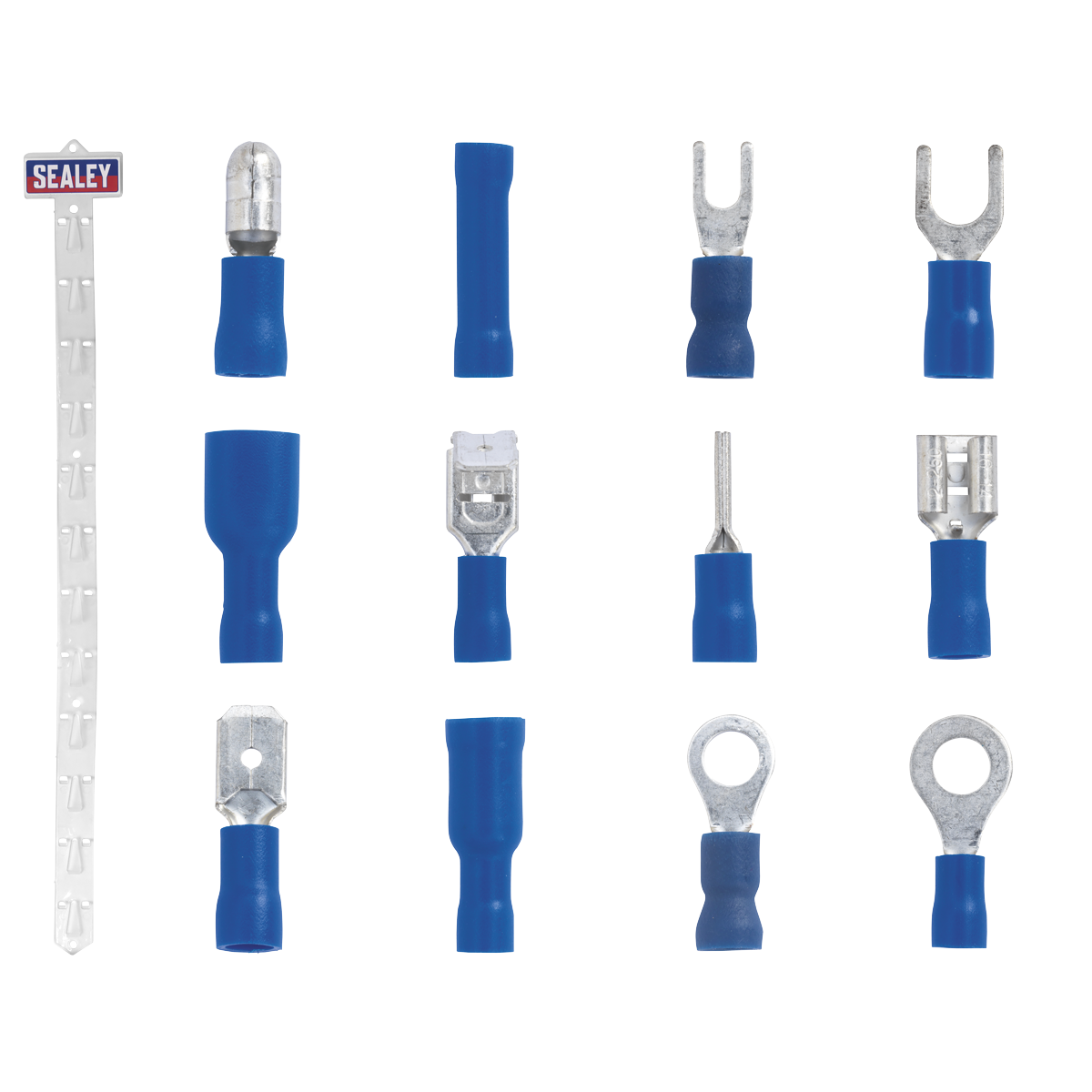 Sealey Clip Strip Deal Blue Terminals Set Electrical Different Sizes BTSET