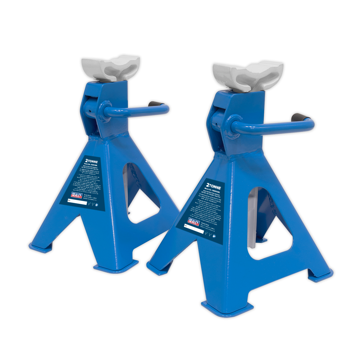 Sealey Load Axle Stands 2 Tonne Capacity per Stand Ratchet Type Blue VS2002BL