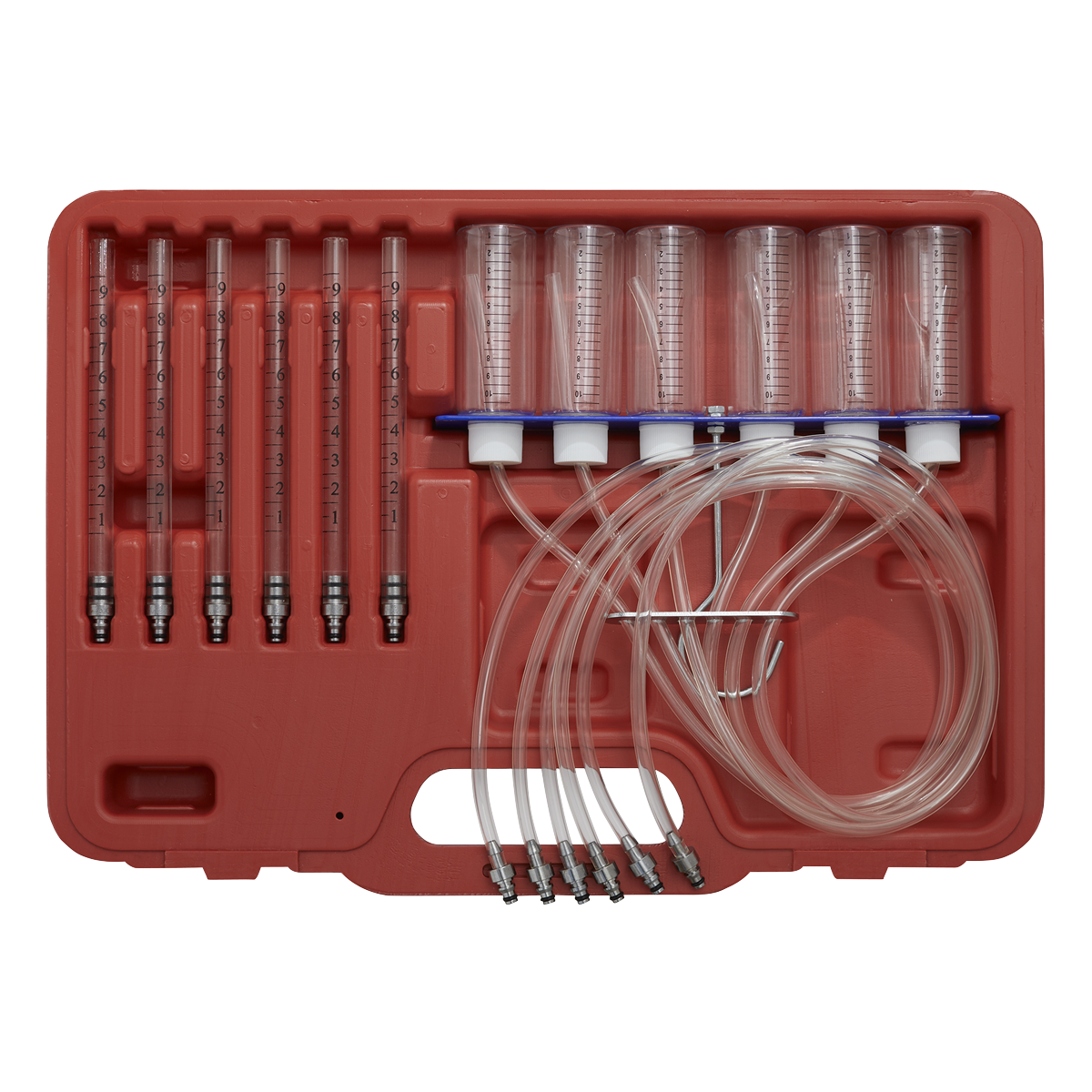 Sealey Diesel Injector Flow Test Kit With Measurement Tubes Common Rail VS2046
