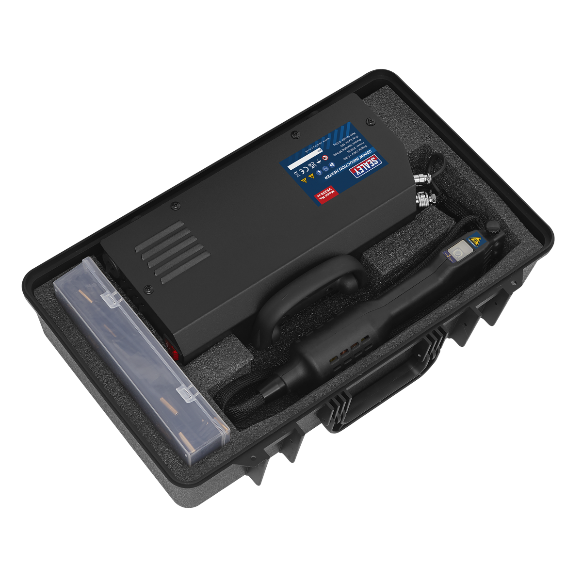 Sealey Mobile Induction Heater Supplied in Storage Case 2000W Black VS230