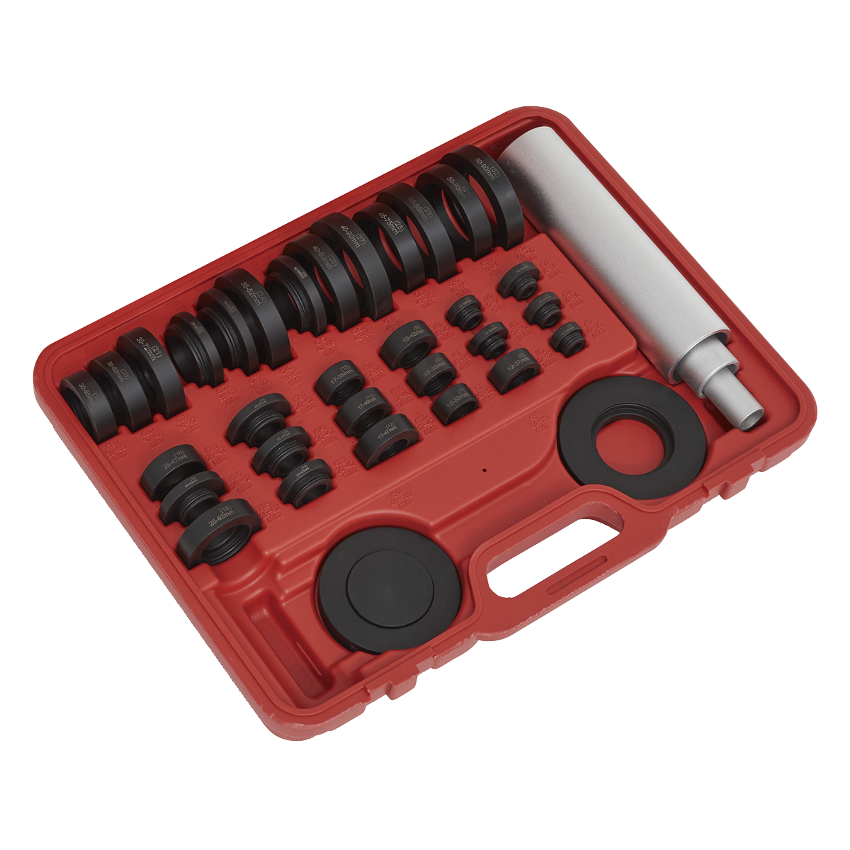 Sealey Bearing & Seal Installation Kit With 34 Nylon Drifts 37 Pieces VS7024