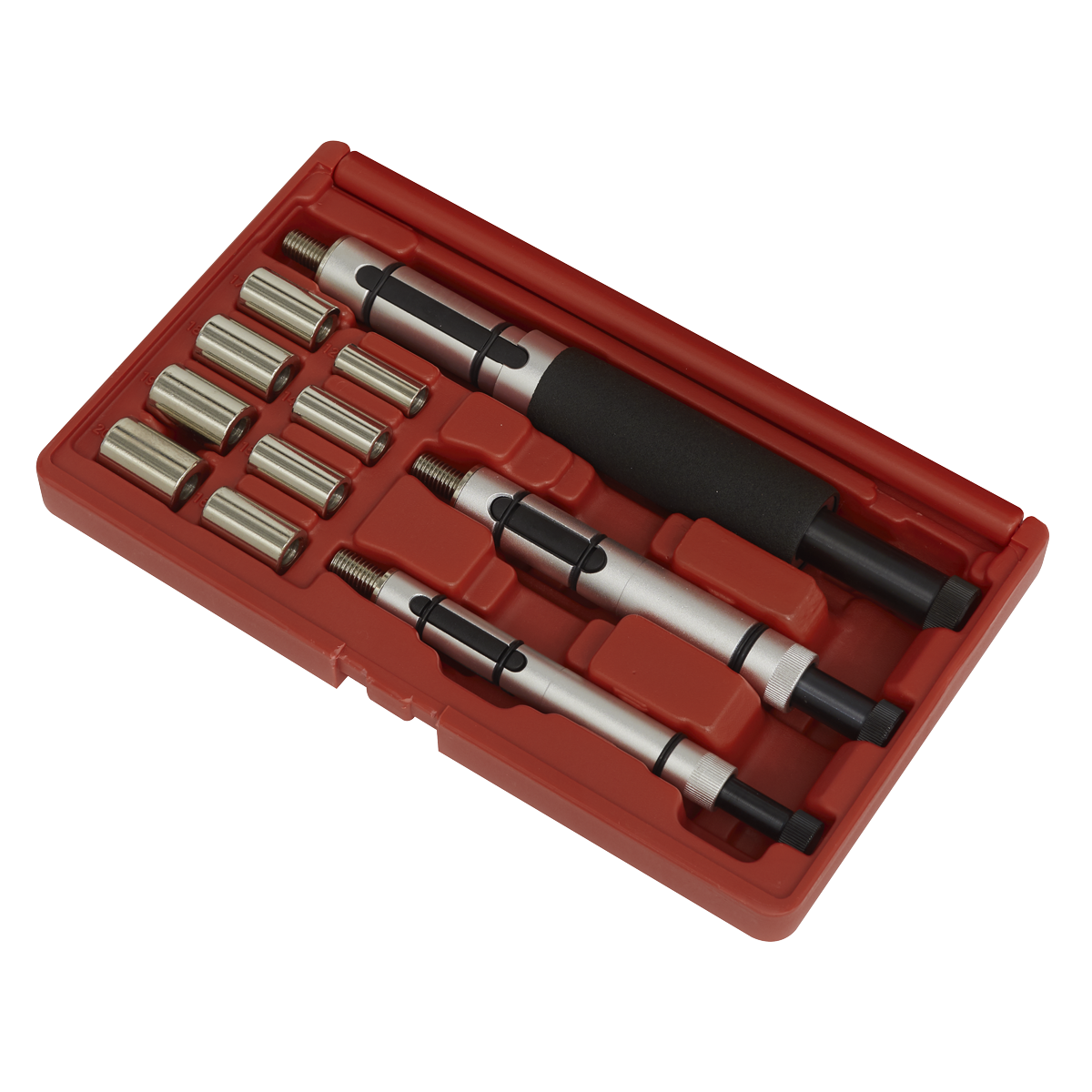 Sealey Clutch Alignment Tool Set 8 Interchangeable Spigot Adaptors 11pc VS711