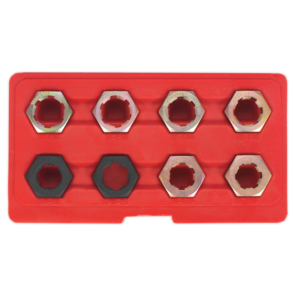 Sealey CV Joint Thread Chaser With Storage Case - 8 Pieces Workshop Kit VS715