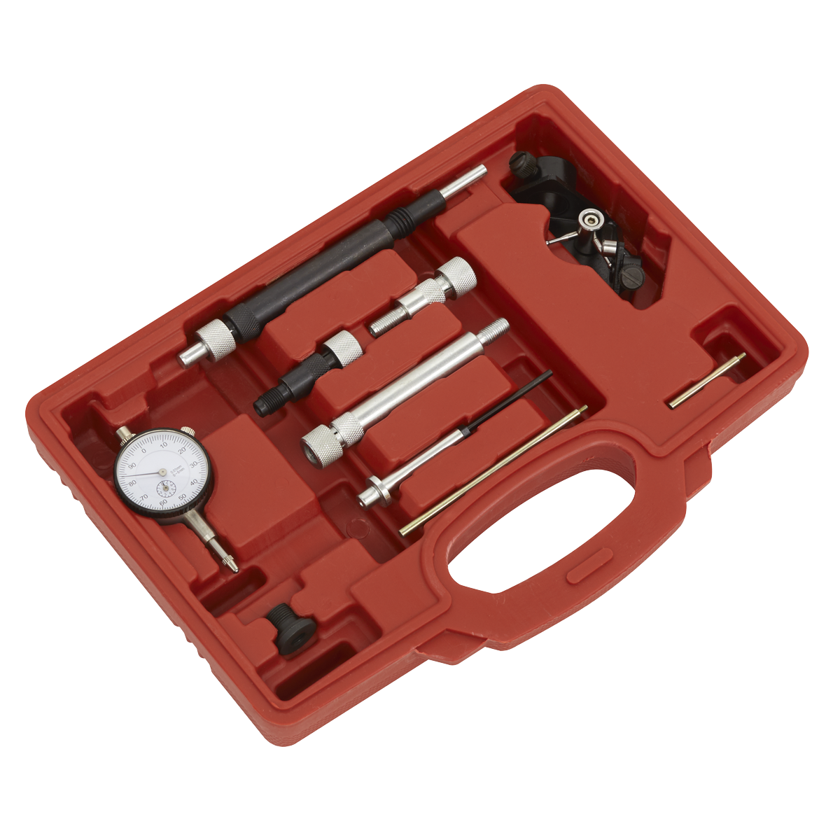 Sealey Diesel Pump Timing Kit Supplied With Dial Gauge In Storage Case VSE2242
