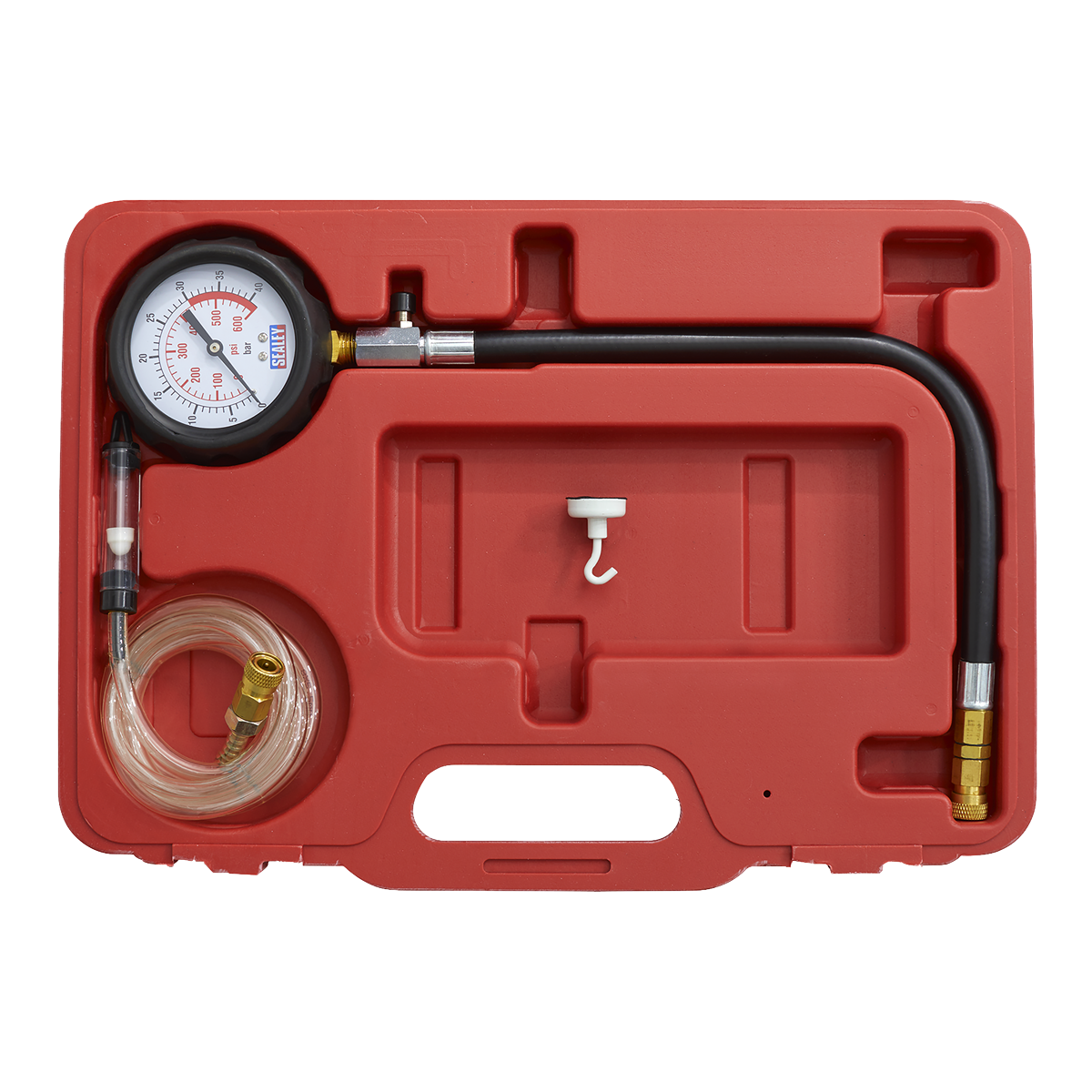 Sealey Diesel Compression Gauge Hose & TDC Base Kit With Storage Case VSE3157