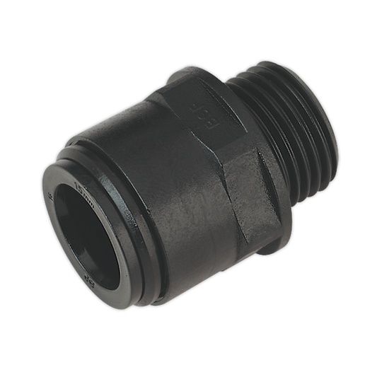 Sealey 15mm Straight Adaptor For Air Supply Ring Main System 1/2"BSP 2PK CAS15SA