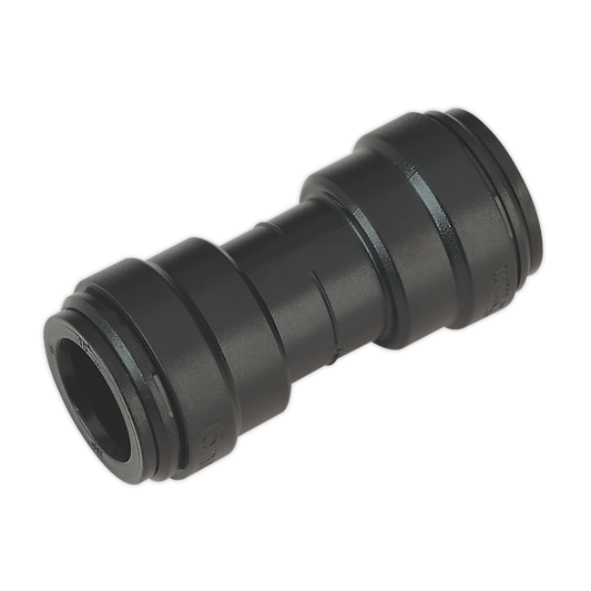 Sealey Ø15mm Straight Connector For Nylon Pipe Pack Of 5 - Black CAS15SC