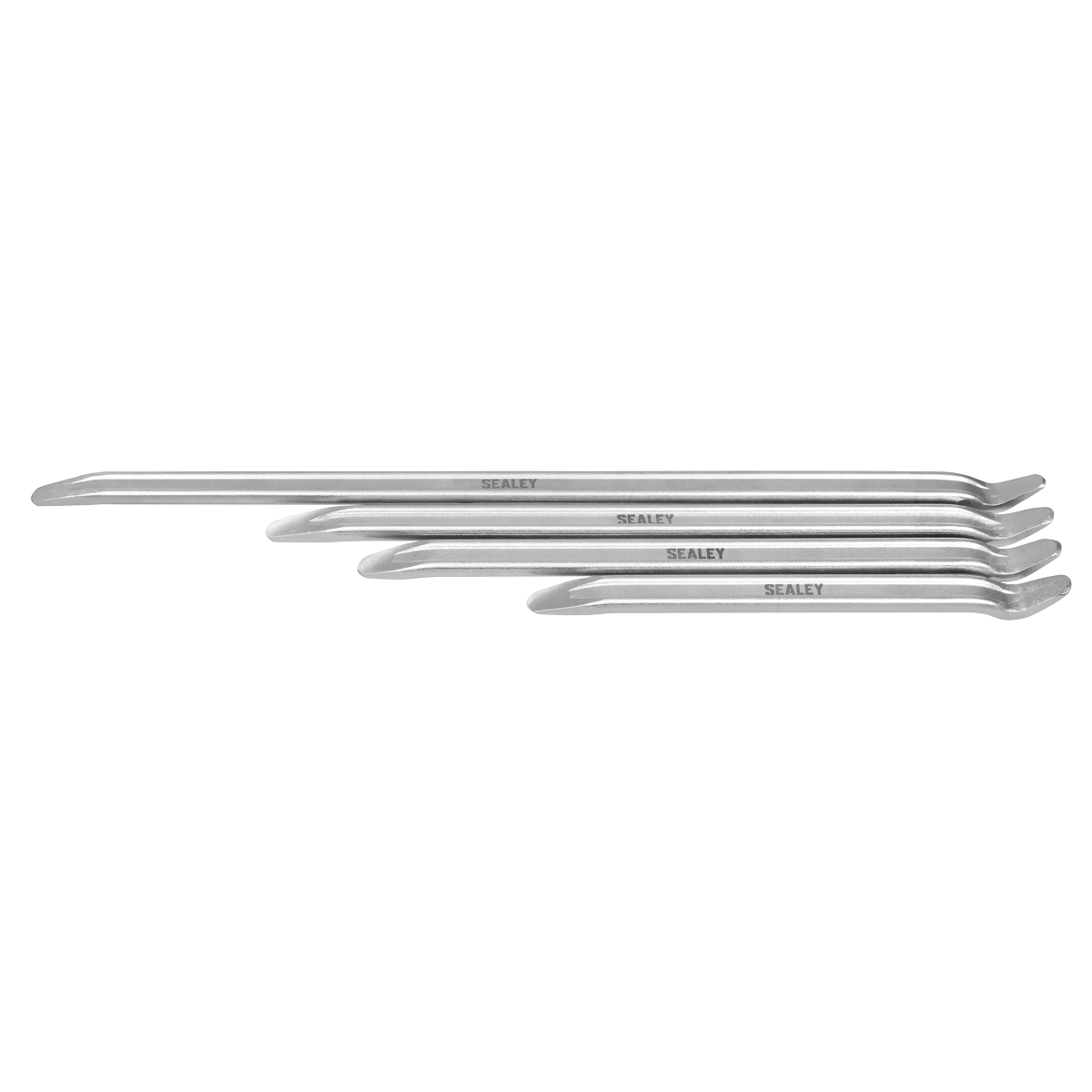 Sealey Tyre Lever Set 4 Pieces Carbon Steel With Hardened Tempered Ends VSTL3456