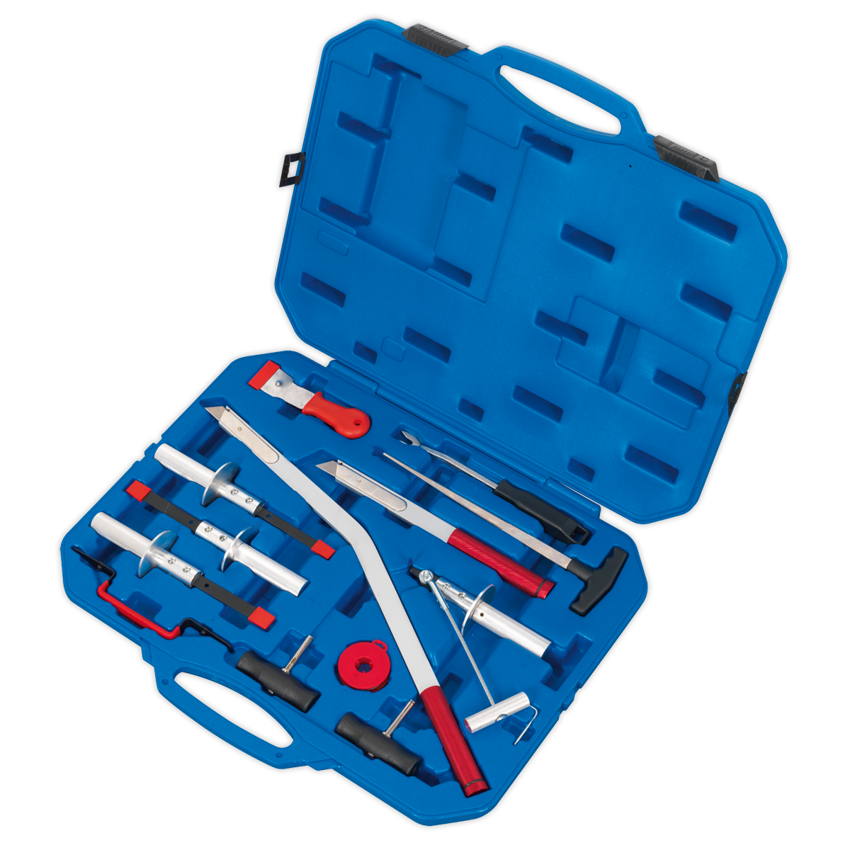 Sealey Windscreen Removal Tool Kit Durable Lightweight Design 14 Pieces WK14