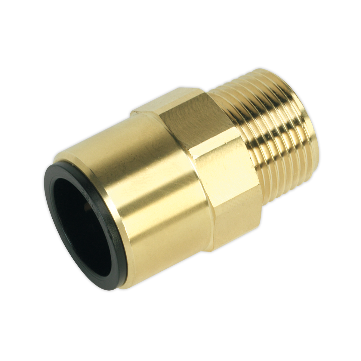 Sealey 22mm x 3/4"BSPT Brass Straight Adaptor Male Pipe Converter Ø22mm CAS22BSA