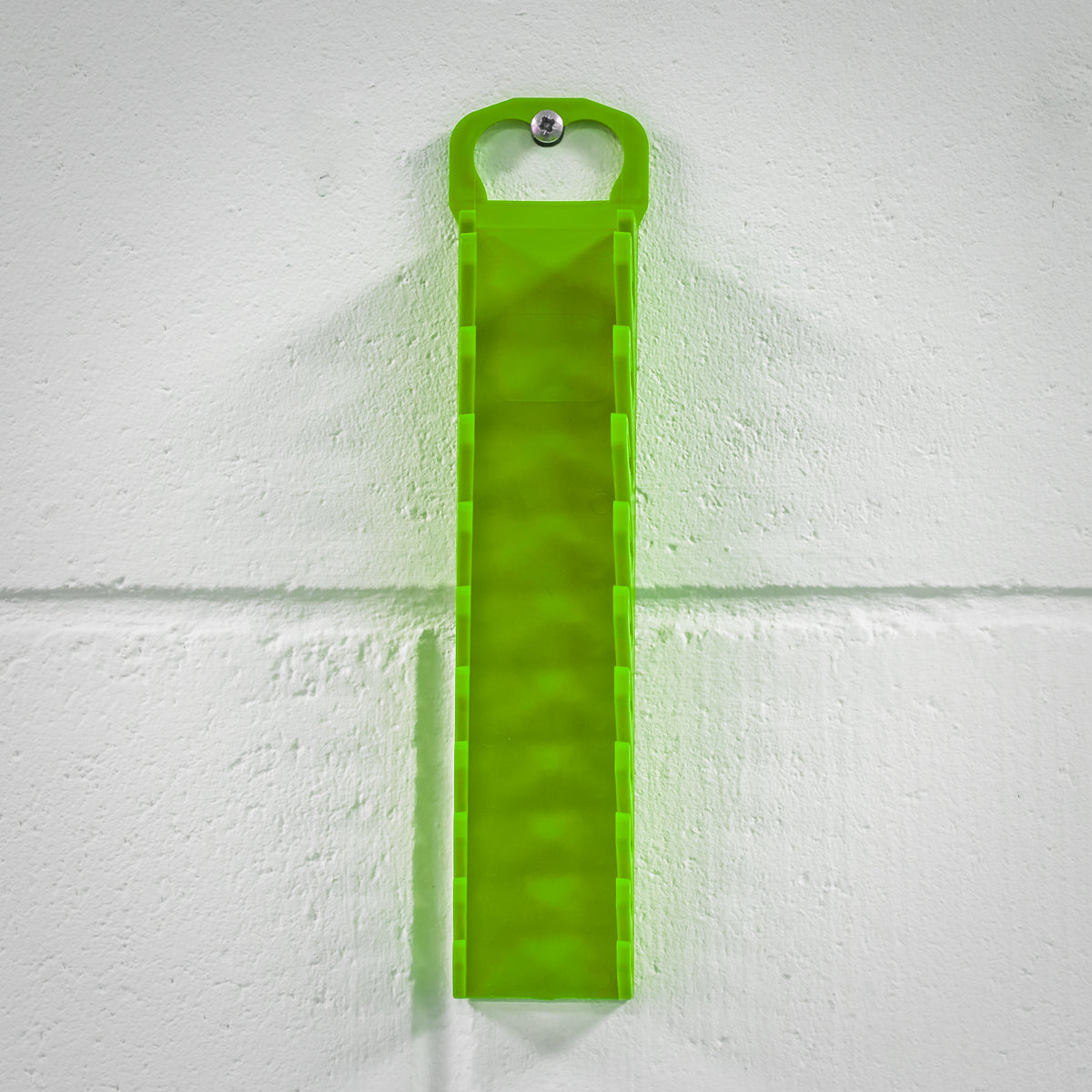 Sealey TPR Material Spanner Rack Capacity 10 Stubby Spanners Hi-Vis Green WR10HV
