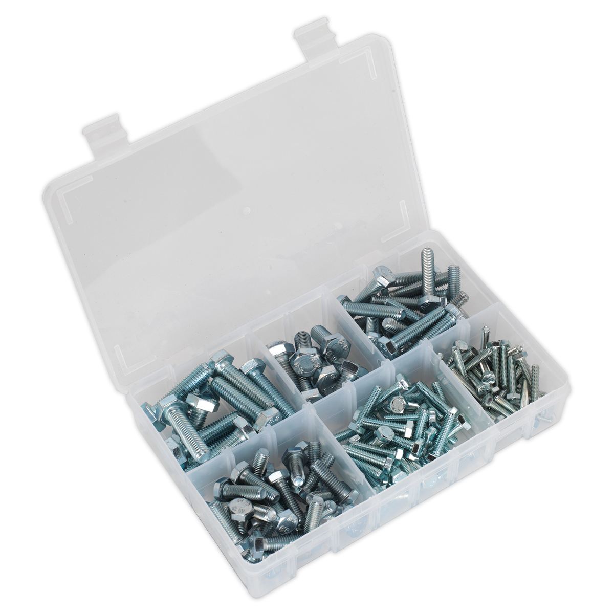 Sealey Setscrew Assortment 150 Pieces Metric M5-M10 High Tensile DIN 933 AB048SS