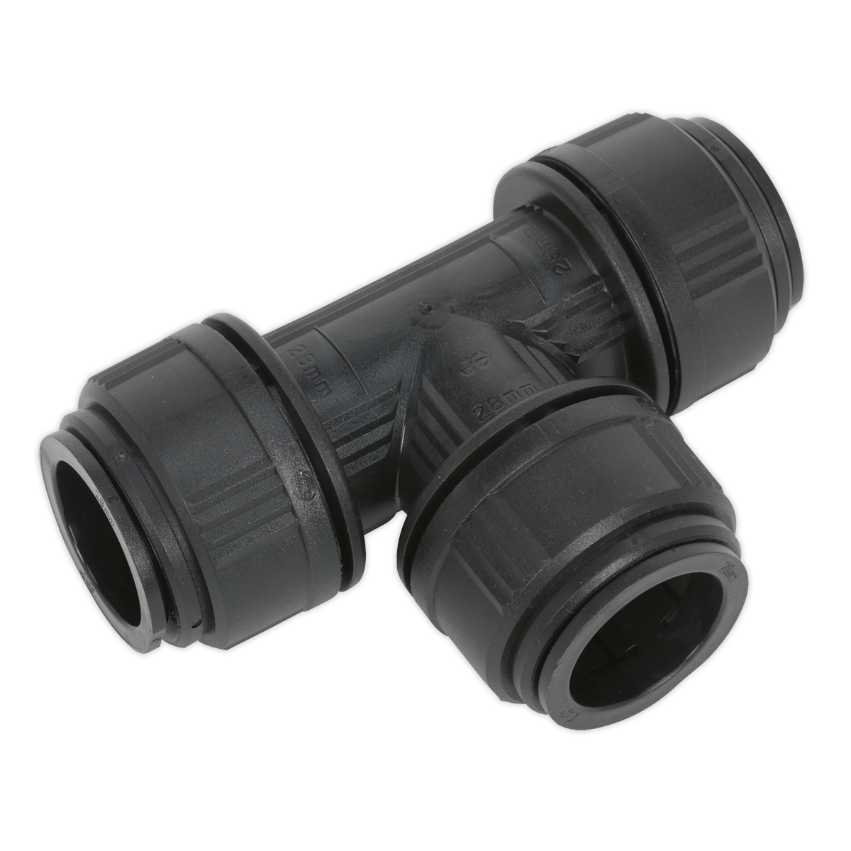 Sealey 28mm Equal Tee For Air Supply Ring Main System Pack of 5 CAS28ET