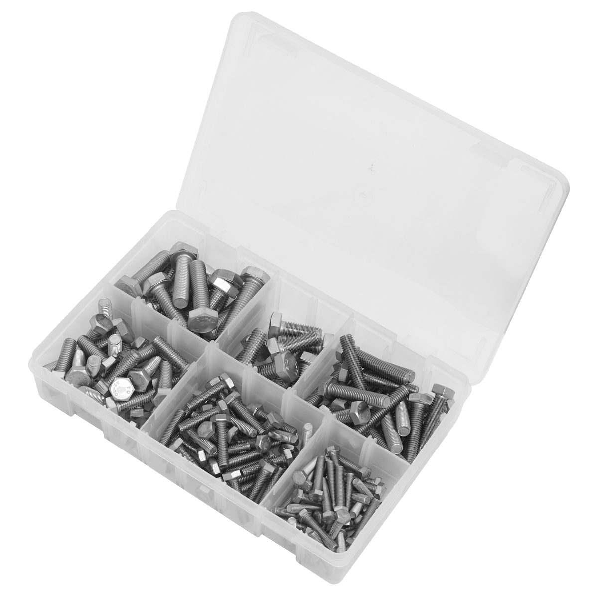 Sealey Stainless Steel Setscrew Assortment 150 Pieces Screws M5-M10 AB078SS