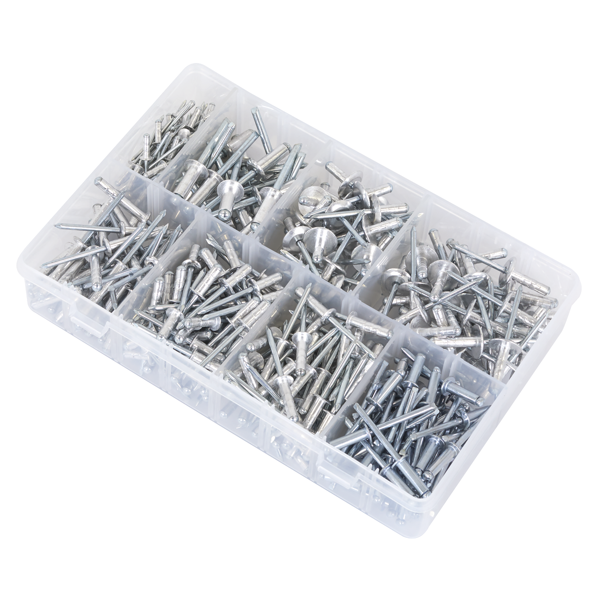 Sealey Aluminium Rivet Assortment 335 Pieces Multipurpose With Box AB079AR