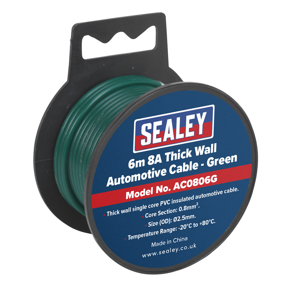 Sealey Clip Strip Deal Car Automotive Cable Thick Wall 5A-27A 2.5m-7m ACSET