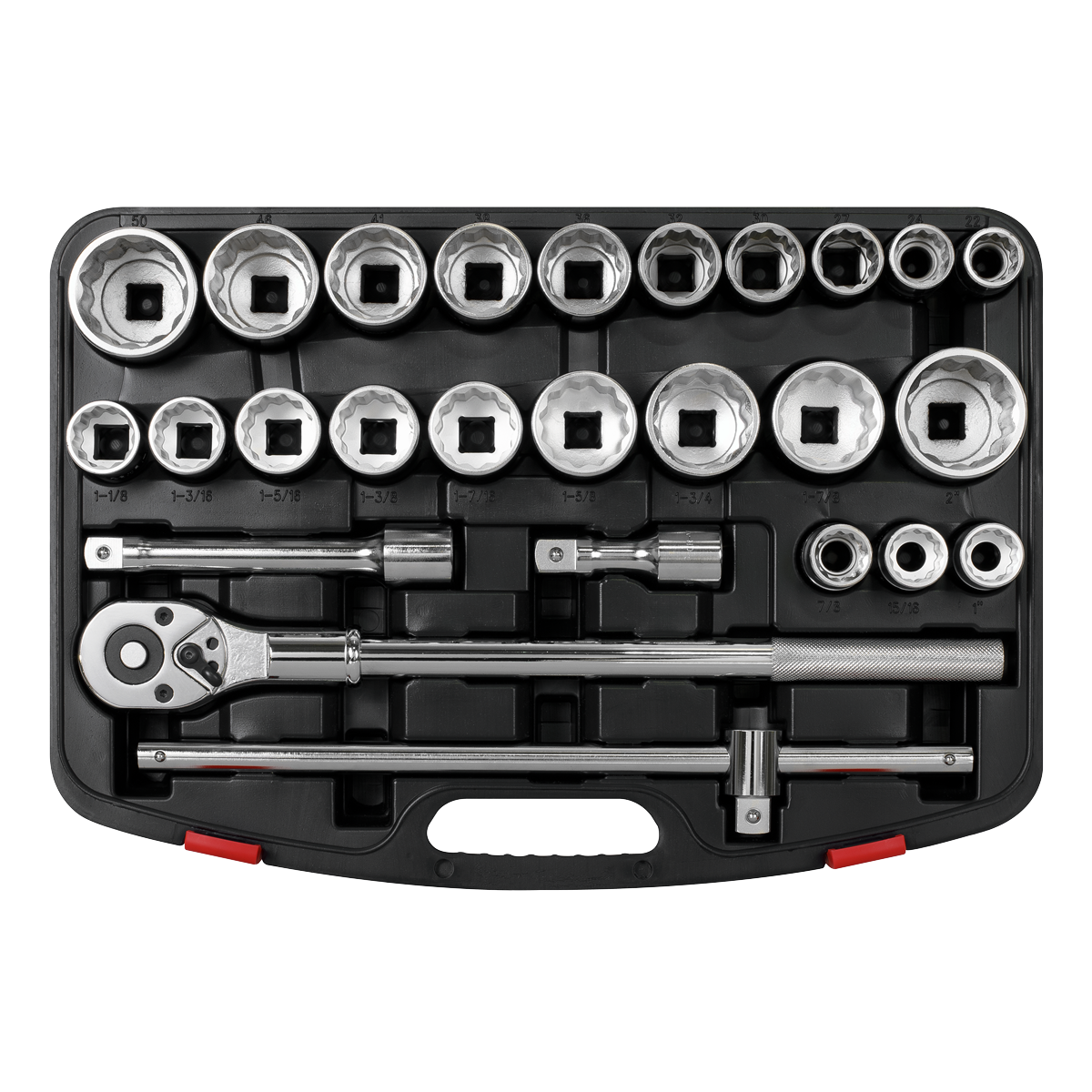 Sealey Socket Set 26 Pieces 3/4" Square Drive 12-Point WallDrive AK2584