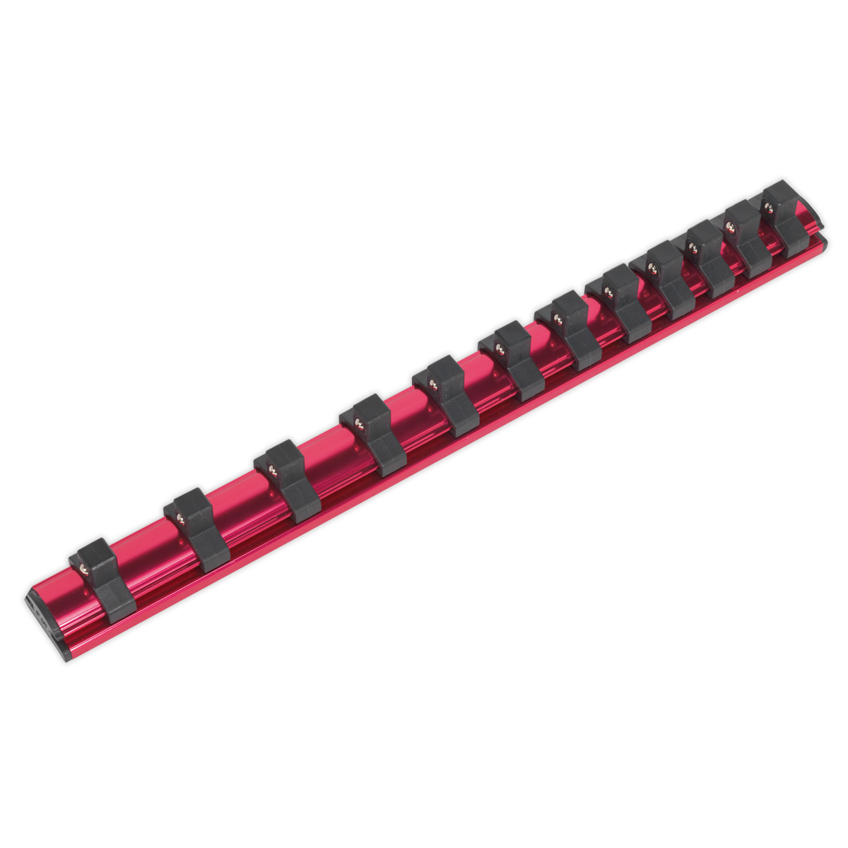 Sealey Socket Retaining Rail Magnetic 3/8" Square Drive 12 Clips AK27083