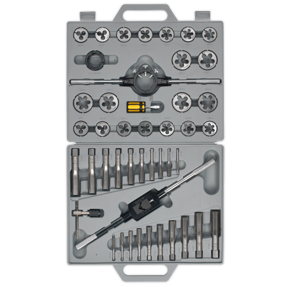 Sealey 45 Piece Metric Threading Set Supplied In Heavy Duty Storage Case AK303