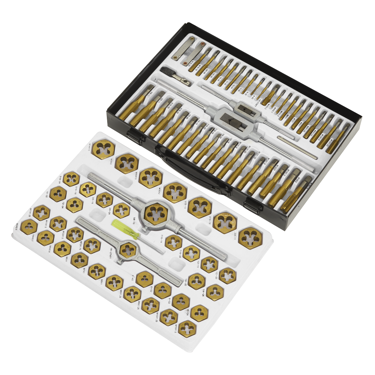 Sealey 86 Pieces Hexagonal Tap & Die Set Metric & SAE/Imperial Tool AK3086HIM