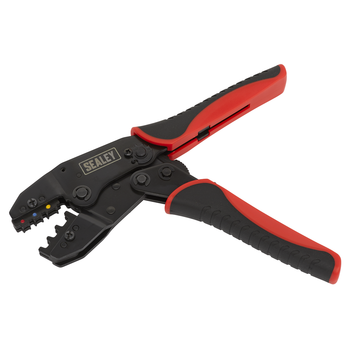 Sealey Ratchet Crimping Tool Kit With Laminated Steel Jaws 552 Pieces AK386