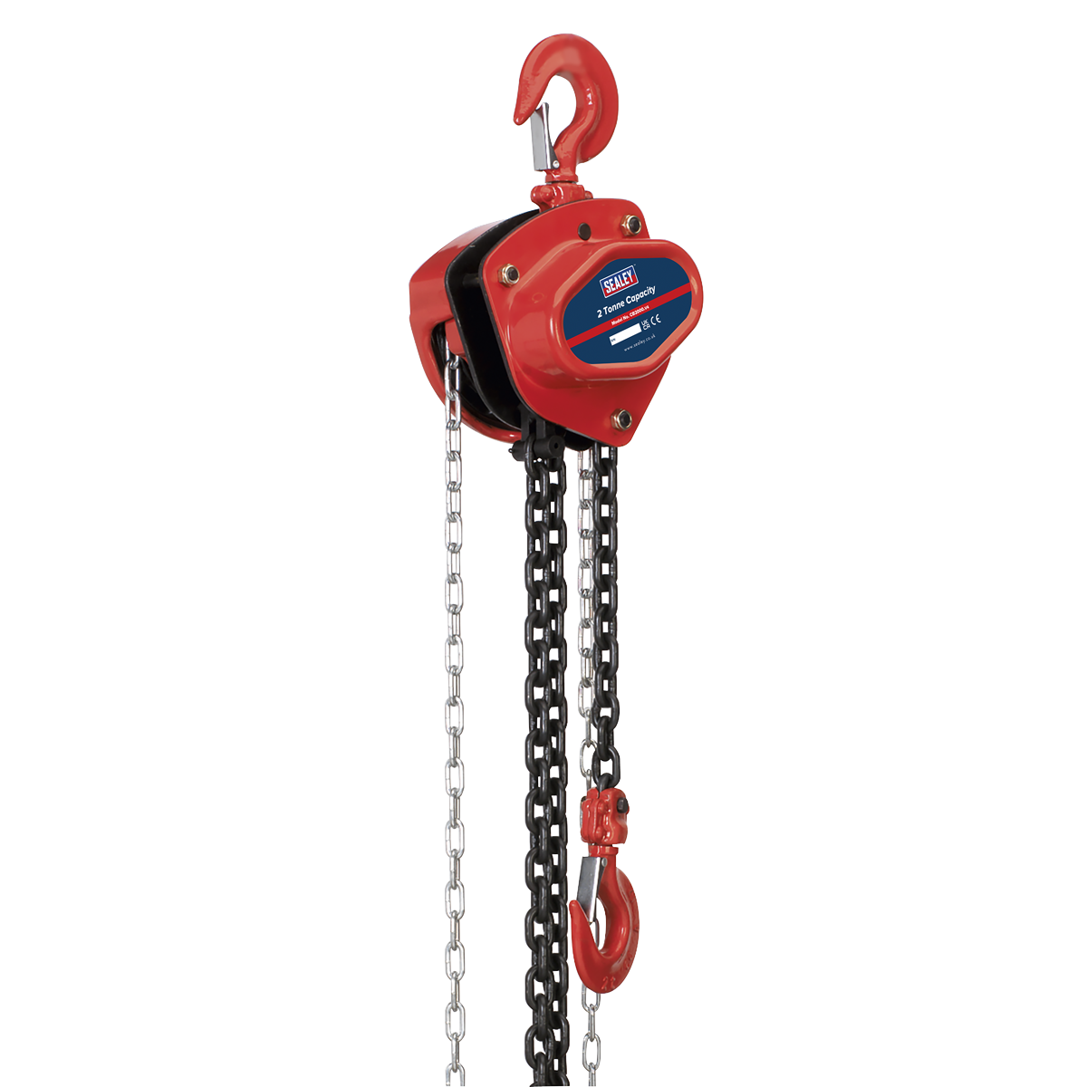 Sealey 2 Tonne Chain Block With Mechanical Load Brake & 3 Metres Drop CB2000