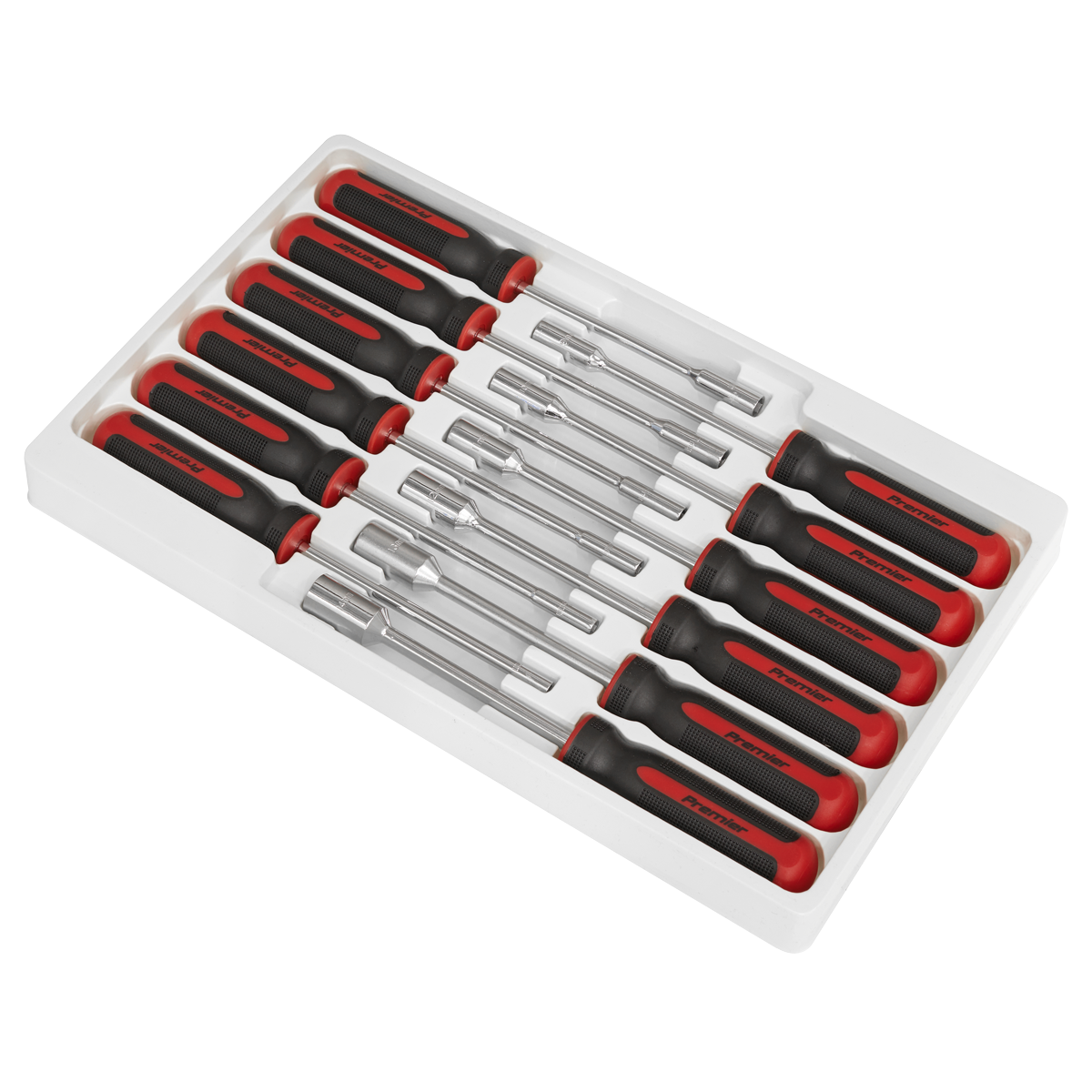 Sealey Nut Driver Set With Chrome Vanadium Steel Shafts 12 Pieces AK4911