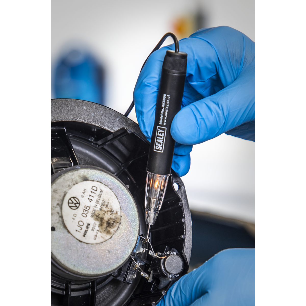 Sealey Circuit Tester With Cable & Alligator Earth Clip 6V-24V DC AK5000