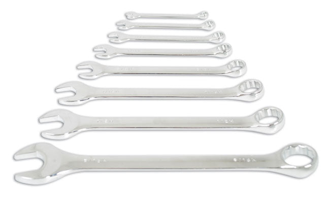 LASER 4446 Ring/Open Ended Spanner Set 1/8"-9/16" WW Socket Wrench Hexagon