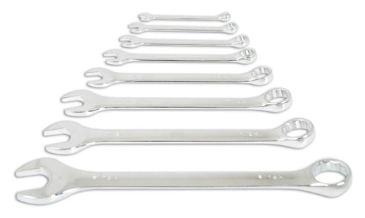 LASER 4446 Ring/Open Ended Spanner Set 1/8"-9/16" WW Socket Wrench Hexagon