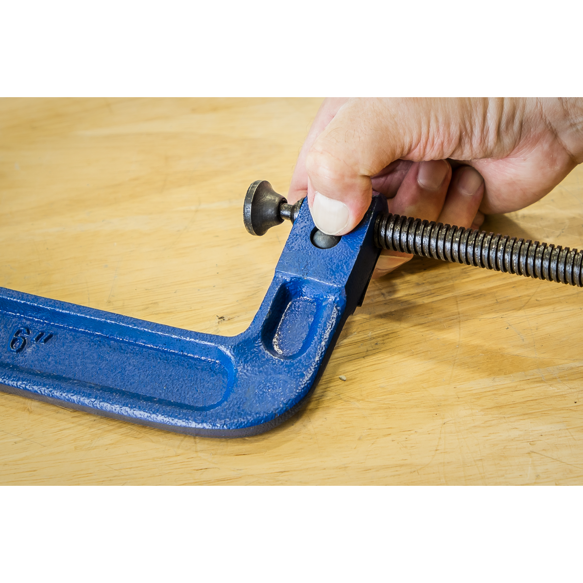 Sealey 150mm G-Clamp Quick Release Mechanism Swivel Tip Forged Body AK6006Q