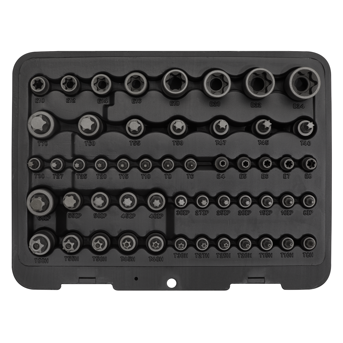 Sealey TRX-Star Master Socket Set Chrome Vanadium Steel 52 Pieces AK6199