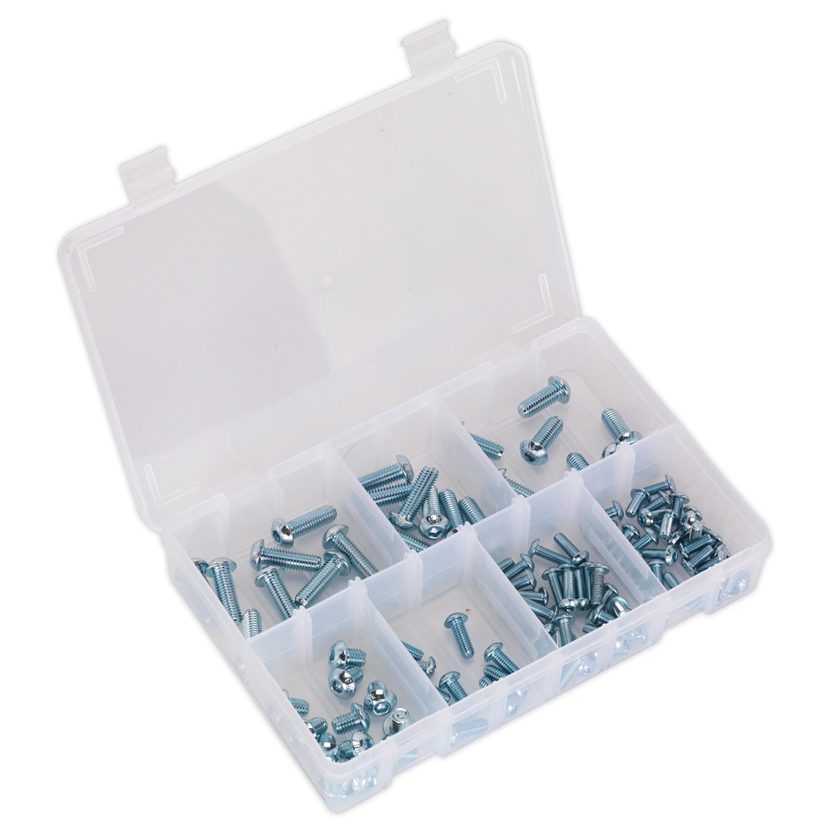 Sealey Socket Screw Assortment 108 Pcs M5-M10 Button Head High Tensile AB053BH