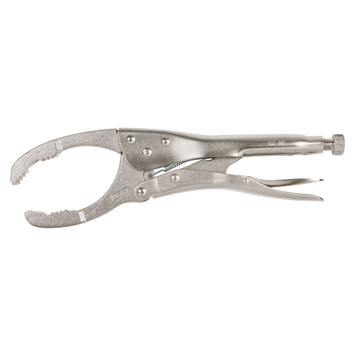 Sealey 45-130mm Oil Filter Locking Pliers Chrome Vanadium Molybdenum AK6422